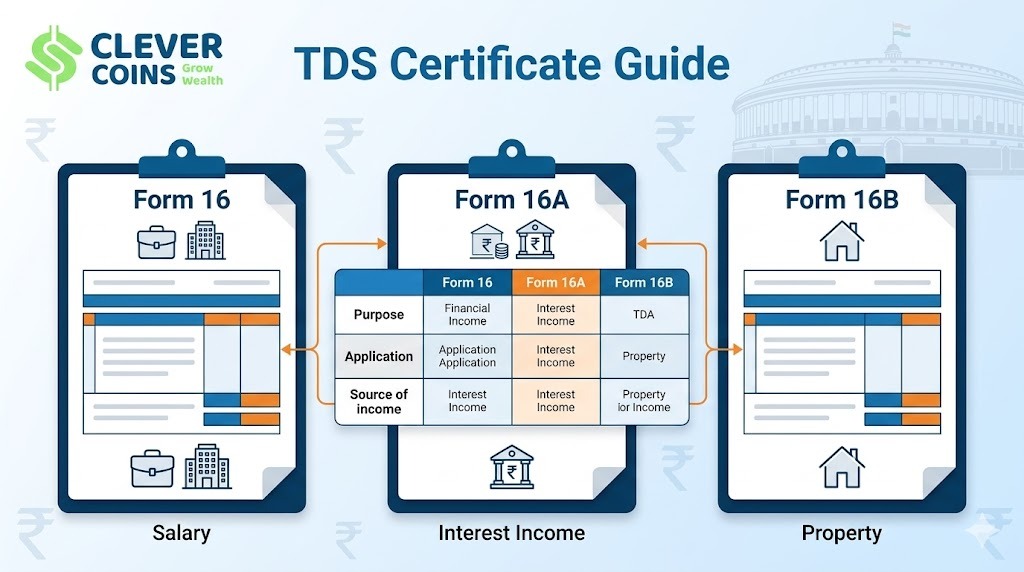 Form 16 vs Form 16A vs Form 16B