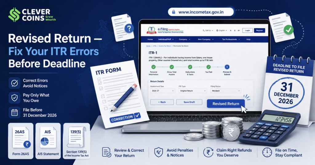 revised return itr india section 139(5)