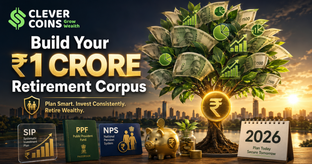 how to build 1 crore retirement corpus india