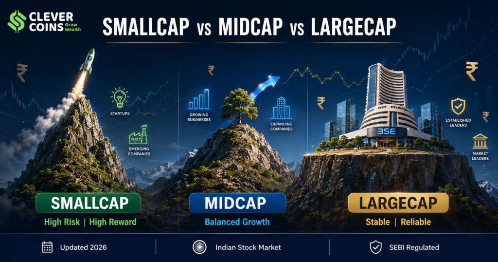 smallcap vs midcap vs largecap stocks india