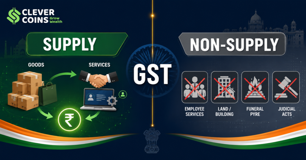supply vs non supply under gst india