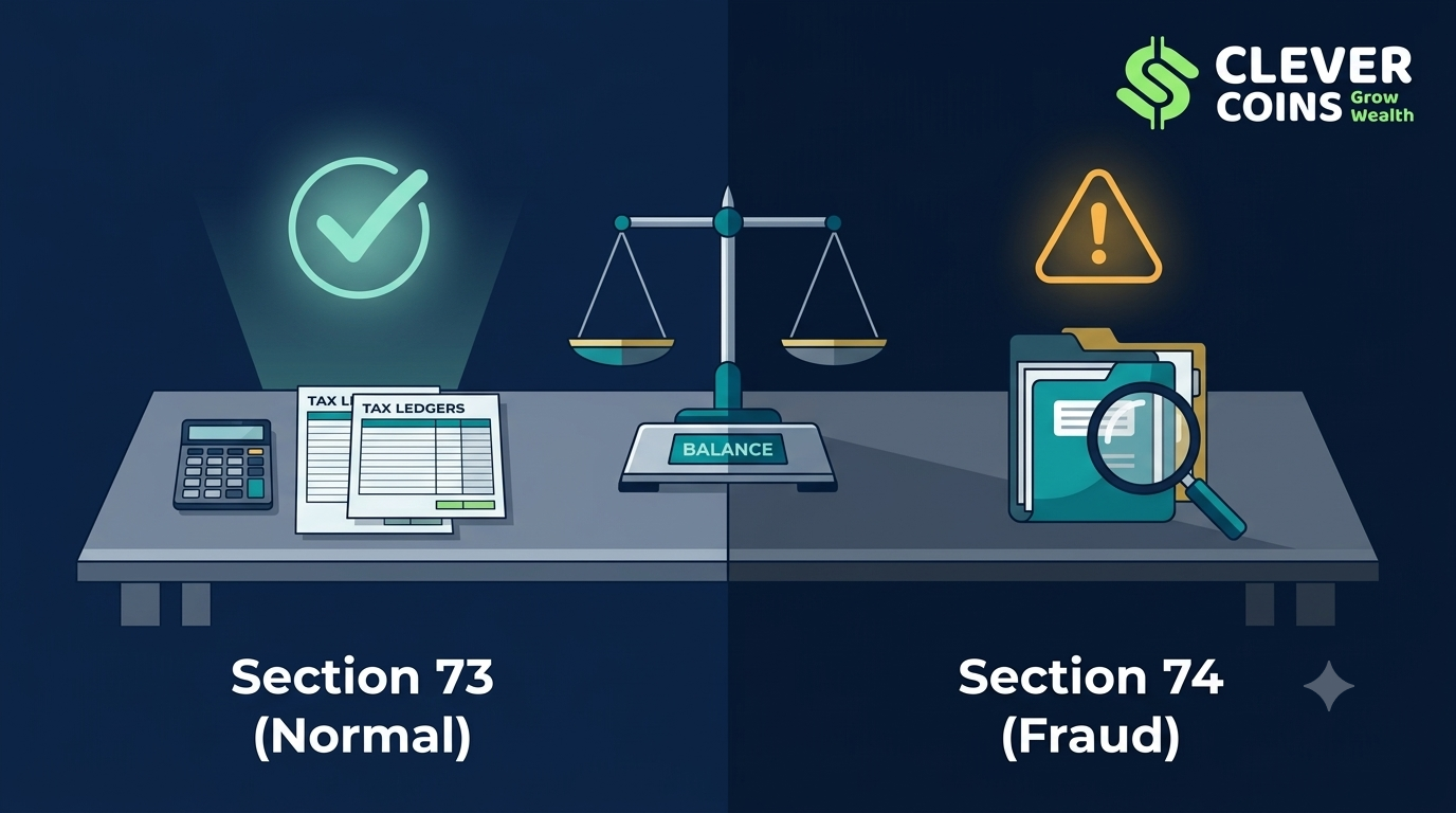 Section 73 vs. Section 74 of the CGST Act: Normal vs. Fraudulent Assessments and Penalties