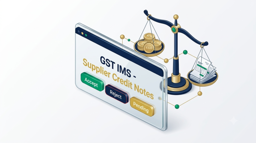 Supplier Credit Notes in GST IMS: Action Rules, Flexible ITC Reversals, and GSTR-3B Liability Impact