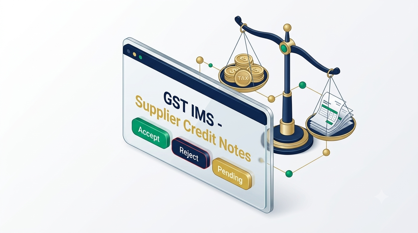 Supplier Credit Notes in GST IMS: Action Rules, Flexible ITC Reversals, and GSTR-3B Liability Impact