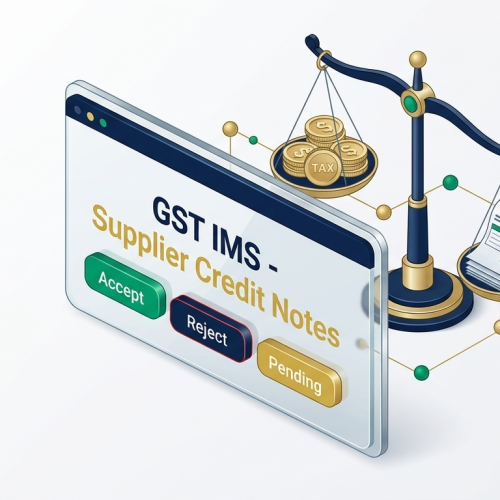 Supplier Credit Notes in GST IMS: Action Rules, Flexible ITC Reversals, and GSTR-3B Liability Impact